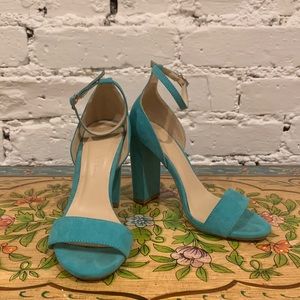 Teal Heels, Size 5